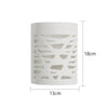 Wandlampe Gips Weiss