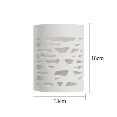 Wandlampe Gips Weiss