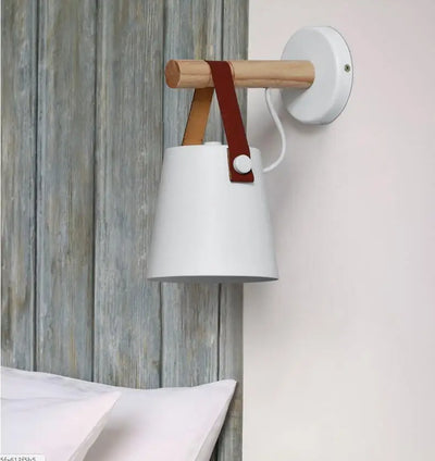 Wandlampe Weiß Holz