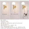 Wandleuchte Gold Mit Stecker