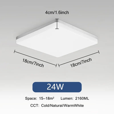 Led Deckenleuchte Mit Bewegungsmelder Rechteckig