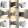 Wandlampe Gips Weiss