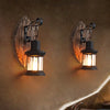 Wandlampe Industrial Holz