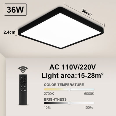 Led Deckenleuchte Dimmbar Mit Fernbedienung Rechteckig