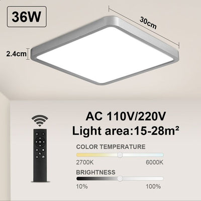 Led Deckenleuchte Dimmbar Mit Fernbedienung Rechteckig