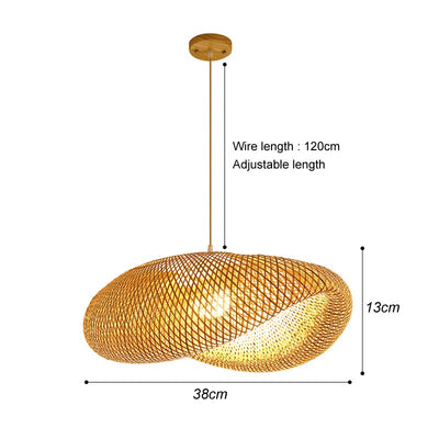 Deckenleuchte Rattan Groß